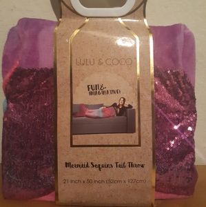 Mermaid Sequins Tail Throw